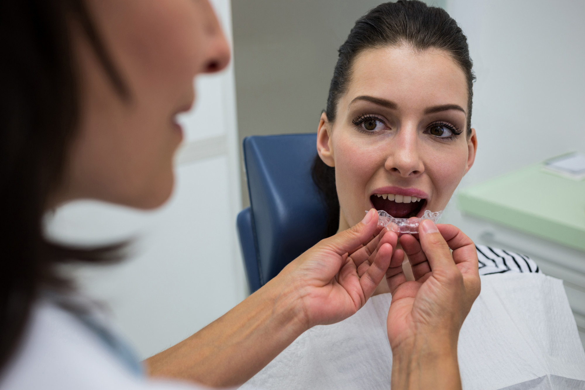 Clear Invisalign aligner